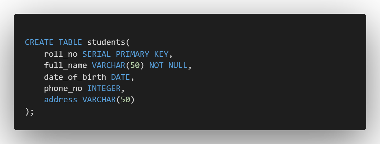 how to add data to postgresql table