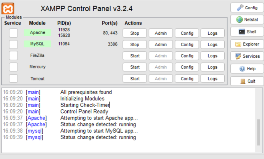 Install wordpress using XAMPP